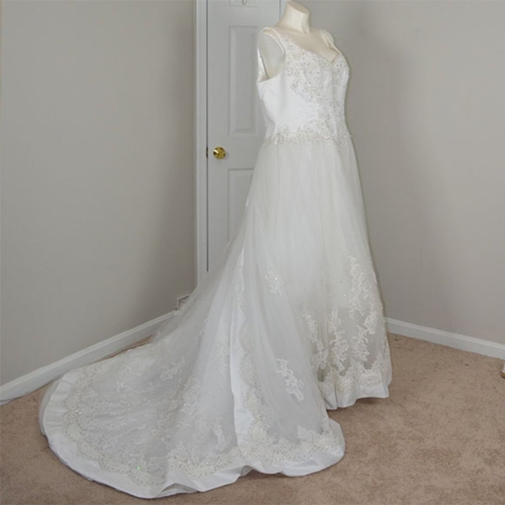 Mori Lee By Madeline Gardner Wedding Dress Size 24 NWT - Picture 5 of 16